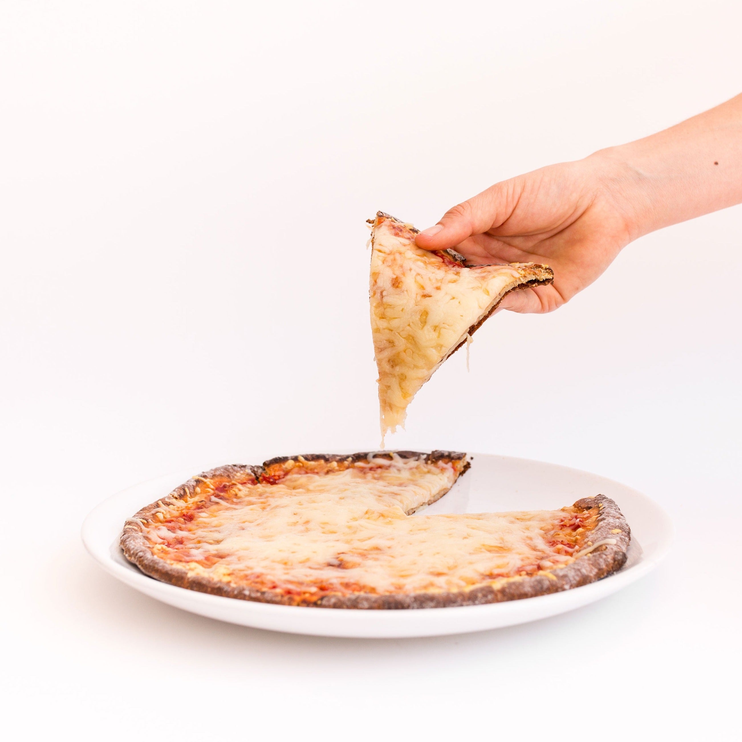 Pizza keto con muchas proteínas
