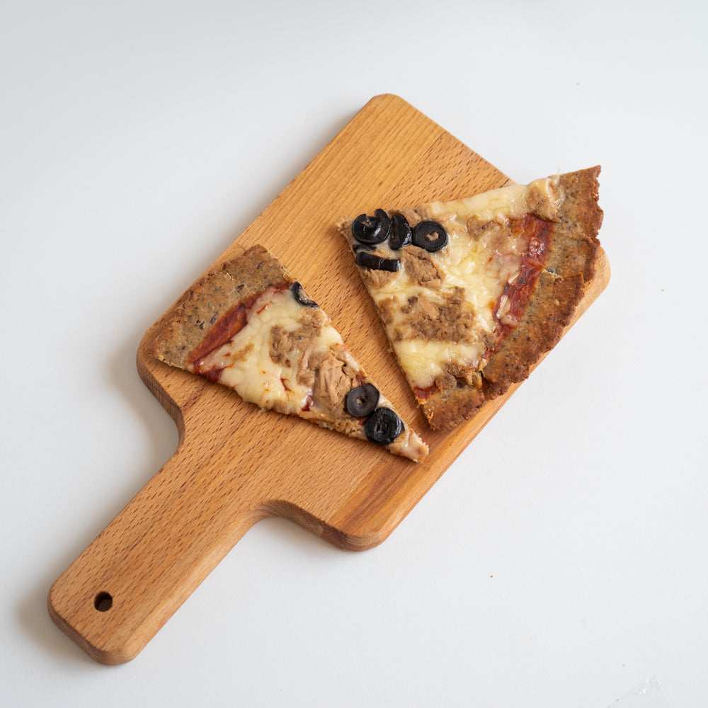 Pizza de atun low carb