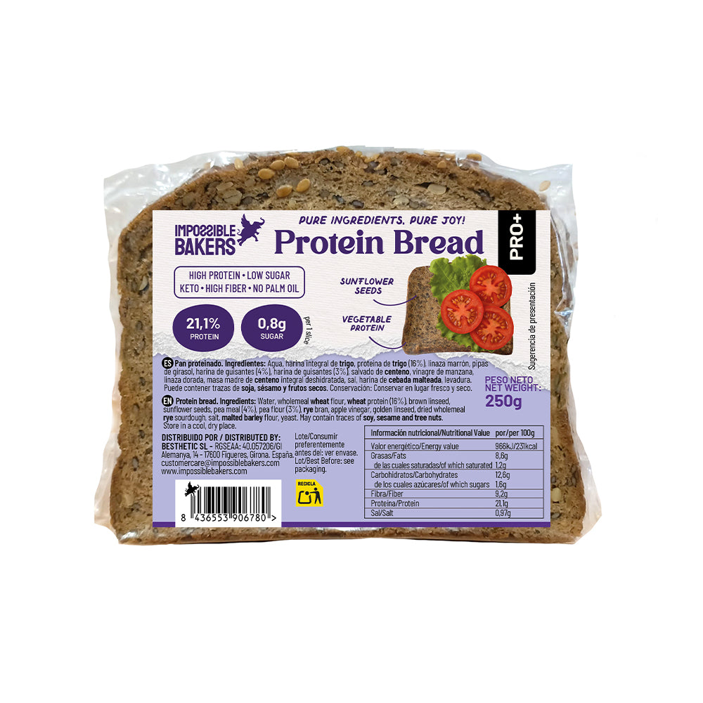 Protein Sliced ​​Bread with Seeds