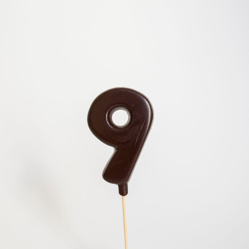 Números de chocolate negro