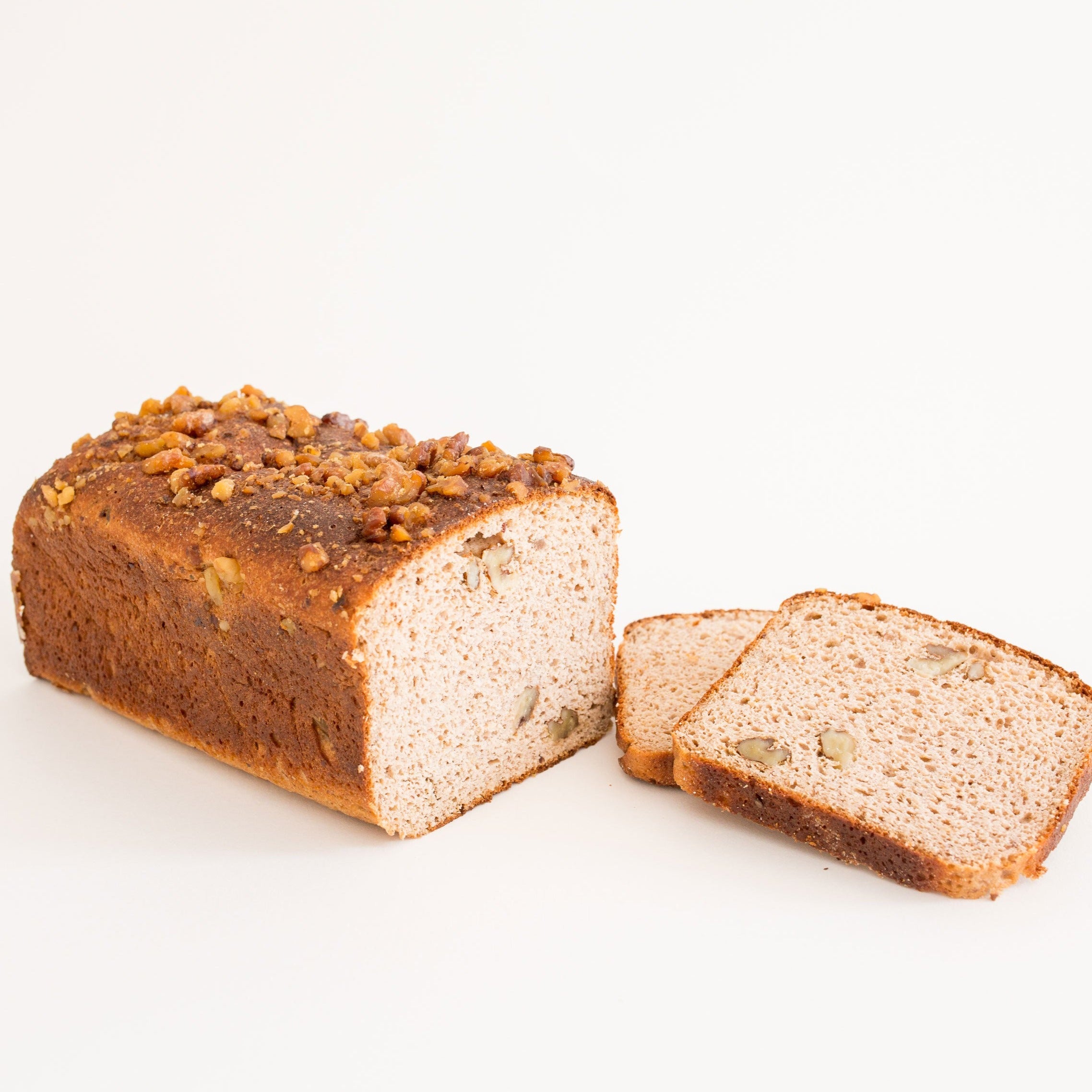 Hogaza de pan de nueces bajo en carbohidratos